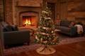 4ft Fraser Fir – Rustic Fireplace